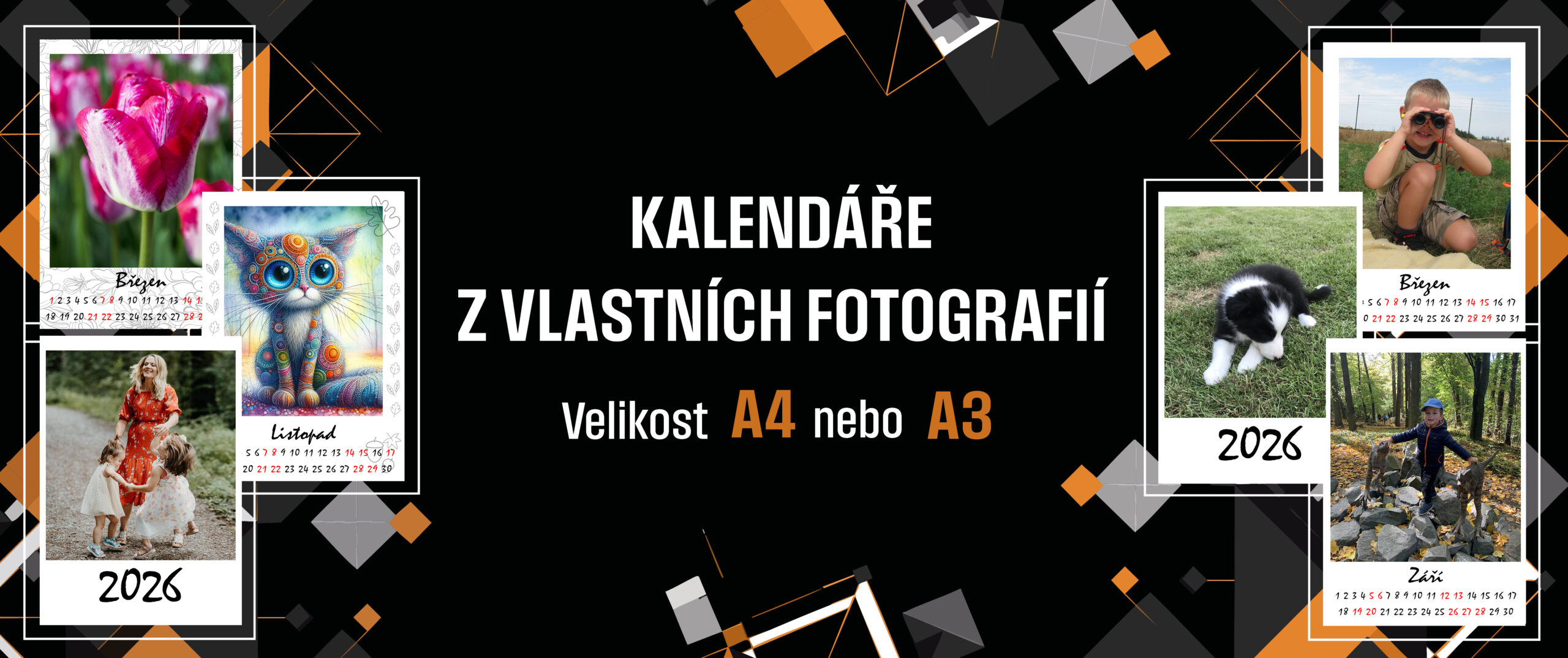Fotokalendáře z vlastních fotografií
